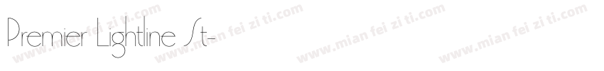 Premier Lightline St字体转换